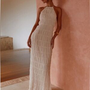 Peppermayo Cream Aulli Maxi Dress